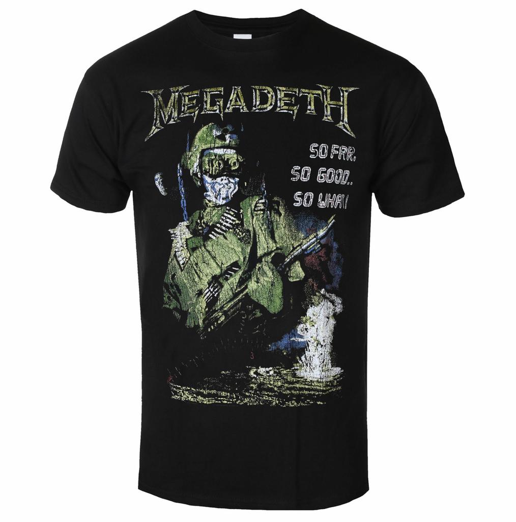 Yk Megadeth Graphic Cotton Tshirt Unisex Summer Short Sleeve Fashion Brand Tee Luxury Casual Vintage Tees