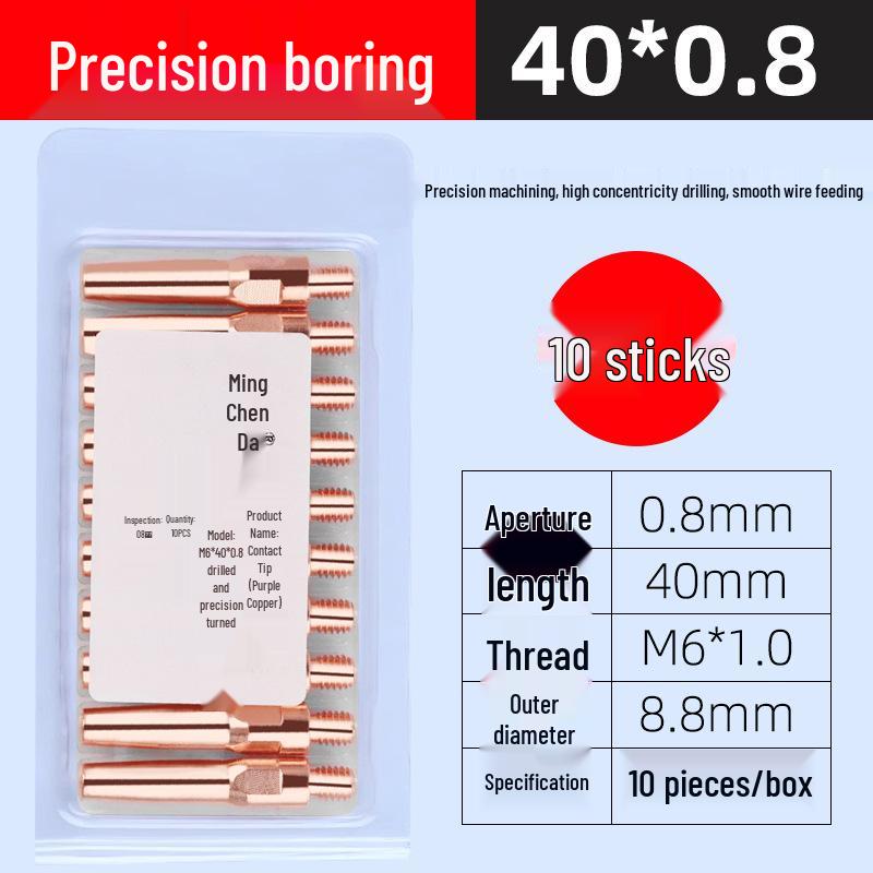 Panasonic Gas Shielded Copper Contact Tip for MIG Welding (0.8/1.0/1.2)