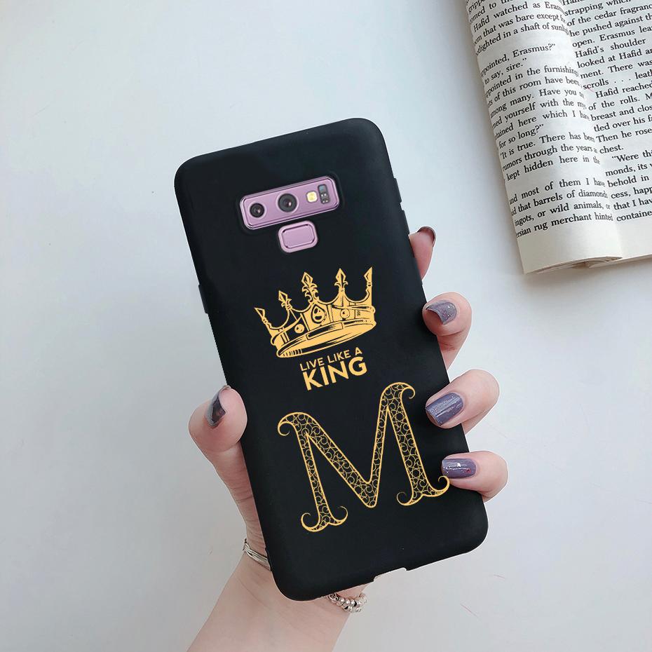 Милый Чехол-Буква Корона для Samsung Galaxy Note 9 Ударопрочный Защитный Задний Чехол для Galaxy Note9 Силиконовый Бампер
