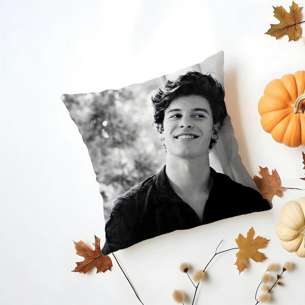 Singer SShawn Mendes Cushion Cover Iceland Washable Linen Soft for Daily Sofa Bed Home Room Decor