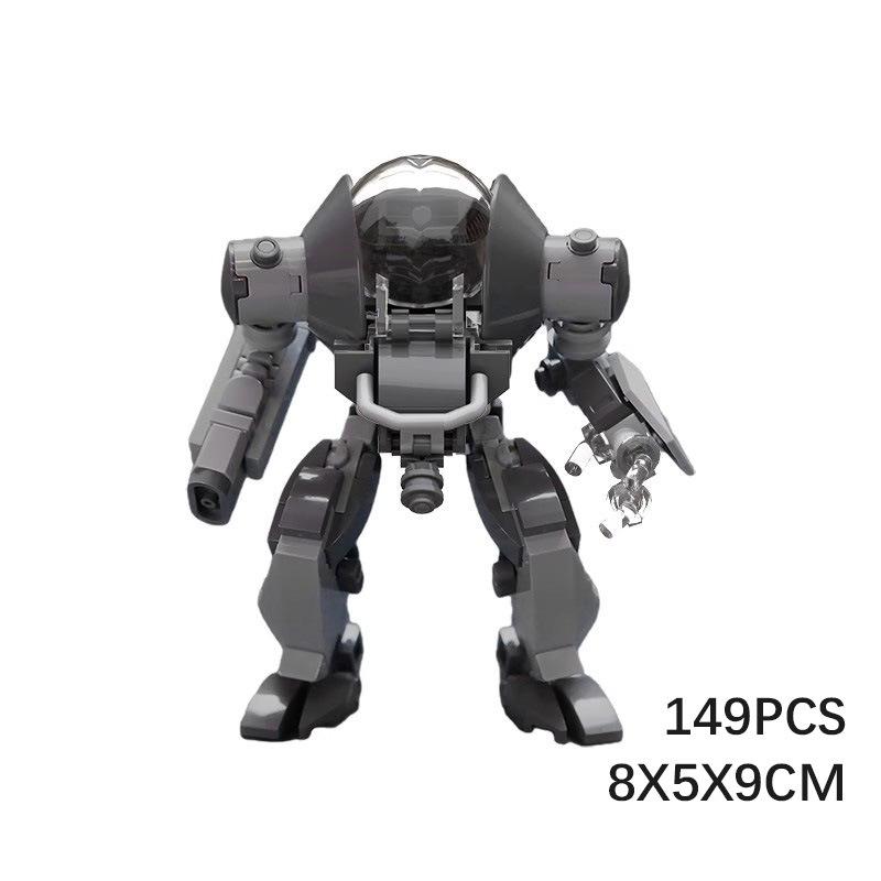 Строительный блок M, совместимый с Lego, Игрушка-меха с пилотом, Сборка, Соединение меха, Строительный блок, Детский, Образовательный, Развитие интеллекта
