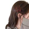 Ankola Red Basic Hairpin, Female Side Ear Clip, Bangs Clip, Hollow Water Drop Duckbill Clip, Hairpin, Hair Accessories.