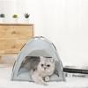 Breathable and Foldable Solid Color Simple Pet Cage Outdoor Pet Nest Tent Household Summer Cooling Mat