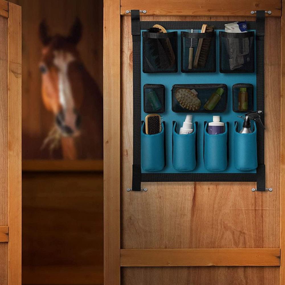 Horse Tack Storage Bag Large-Capacity Horse Trailer Organizer Multi-Pocket Storage Hanging Bag Horse Stable Supplies