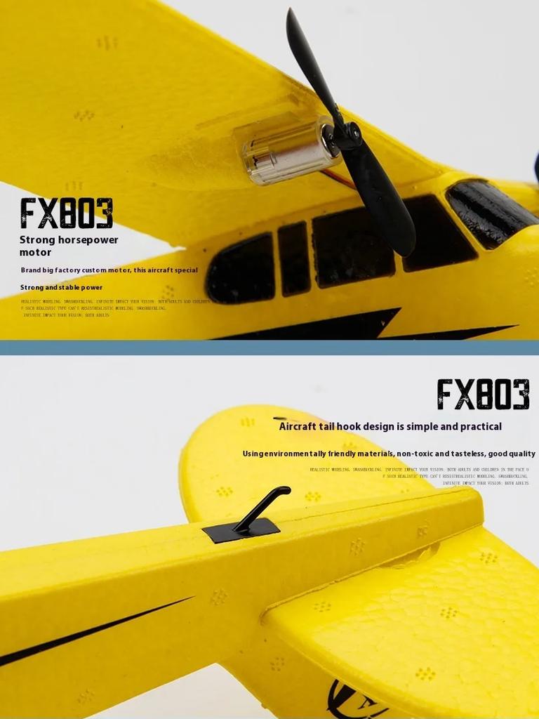 Новый Fx803 радиоуправляемый самолет с фиксированным крылом, пенопластовый слайд, детская модель самолета, игрушечный материал EPP, легко летать, падать и разбиваться