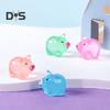 12Pcs Mini Pig Figurine Glow-in-the-dark Resin Tiny Pig Ornament Miniature Animal Statue Toy Fairy Garden Microlandscape Desktop Decoration