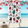 Festive holiday joy radiates Print beach towel, quick drying, suitable for travel, outdoor sports, jogging, the beach and swimming, gift