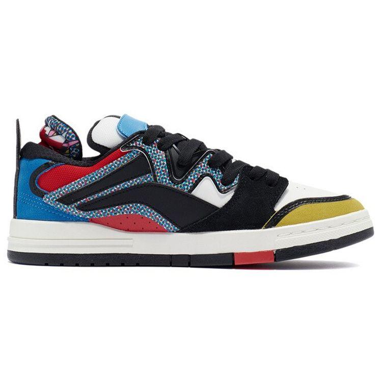 Li-Ning Wave Pro Черные Мульти Мужские Кроссовки Разноцветные Красный Киви-Желтый AECR043-3