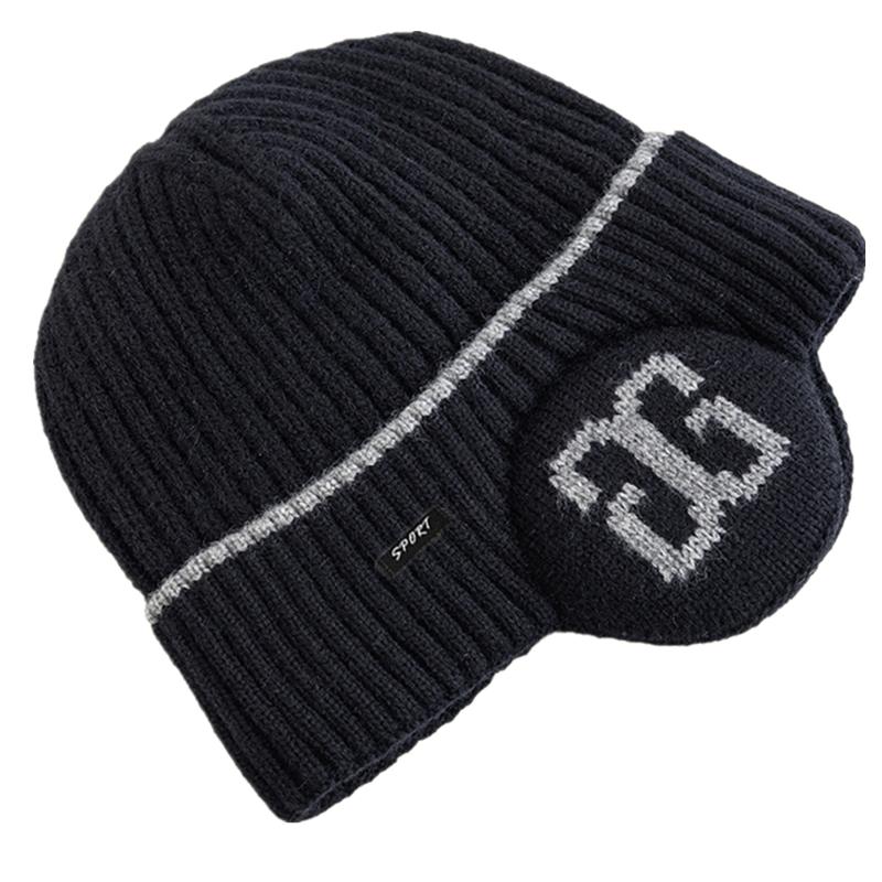 Новая унисекс плюшевая меховая подкладка зимняя шапка-бини с ушами модные зимние шапки для мужчин и женщин уличные классические сохраняющие тепло шапки