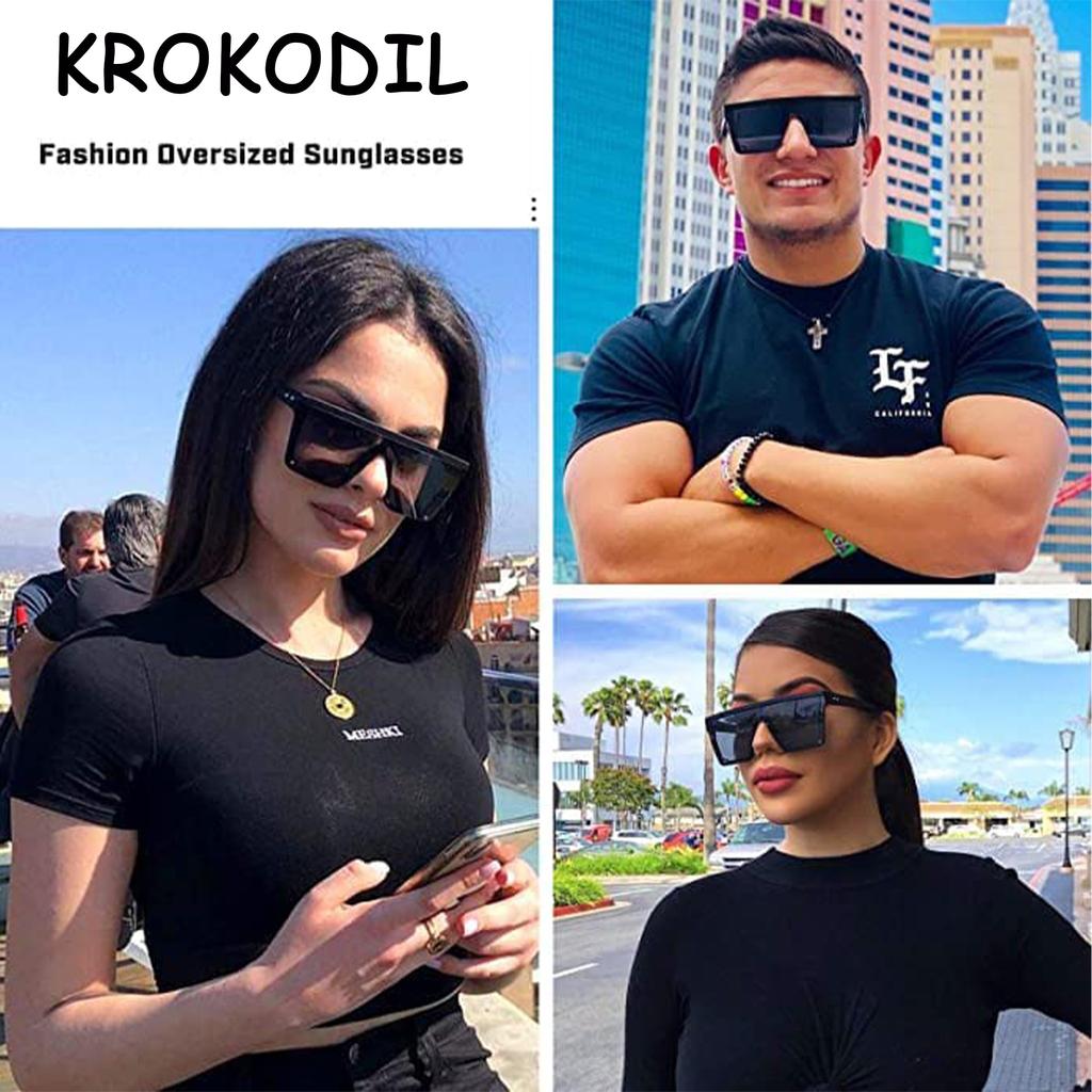 Women's Sunglasses Oversized Frame Sunglasses for Women And Men Trendy Large Driving Sun Glasses Ladies UV Protective