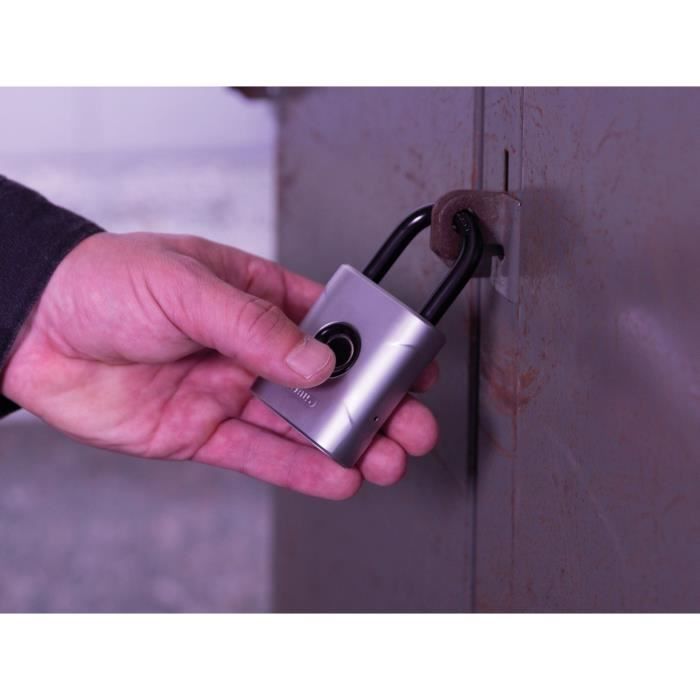 Cadenas - ABUS - 57/45 Touch - Ouverture biométrique - Résistant aux intempéries - Capteur 360°