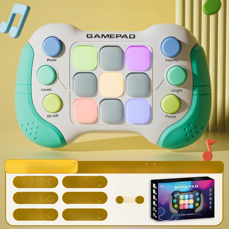 Ручка для игрушек Fidget с быстрым нажатием, улучшенная мигающая игра Quick Press Games Pro для детей, игра Fidget с подсветкой Speed Push, портативная консольная игрушка-геймпад