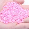 8mm Flat-Bottom Half-Round Imitation Pearls Beads, 100-Pack - DIY Rhinestone Mobile Case Accessories