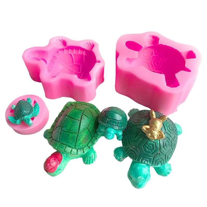 Милая силиконовая форма в виде черепахи, многоразовая форма для смолы и эпоксидной смолы на океанскую тематику, форма для выпечки мусса, шоколадного торта