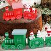 Christmas decoration ornament plastic train red 19.5CM