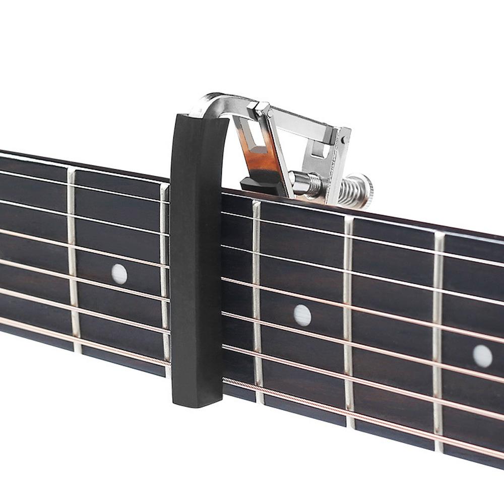 Гитарный каподастр, профессиональная акустическая гитара, каподастр, нижняя опора, встроенная резиновая накладка, металлическая гитара