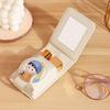Cute With Mirror Lipstick Bag Pu Leather Mini Lipstick Protective Cover Cartoon Portable Lightweight Lipstick Pouch Gifts