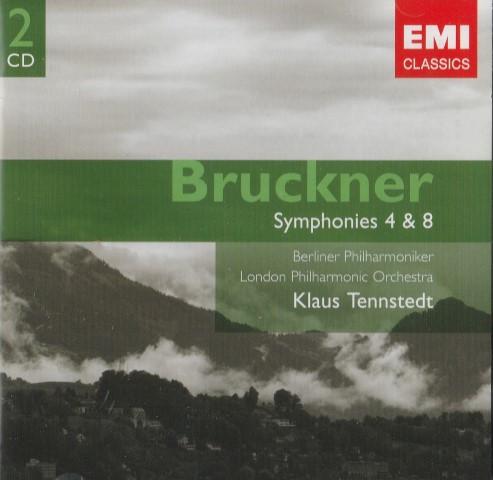 CD ANTON BRUCKNER, BERLINER PHILHARMON - Symphonies 4 & 8 094638176121 EMI Classics 2007 Europe Classical Used