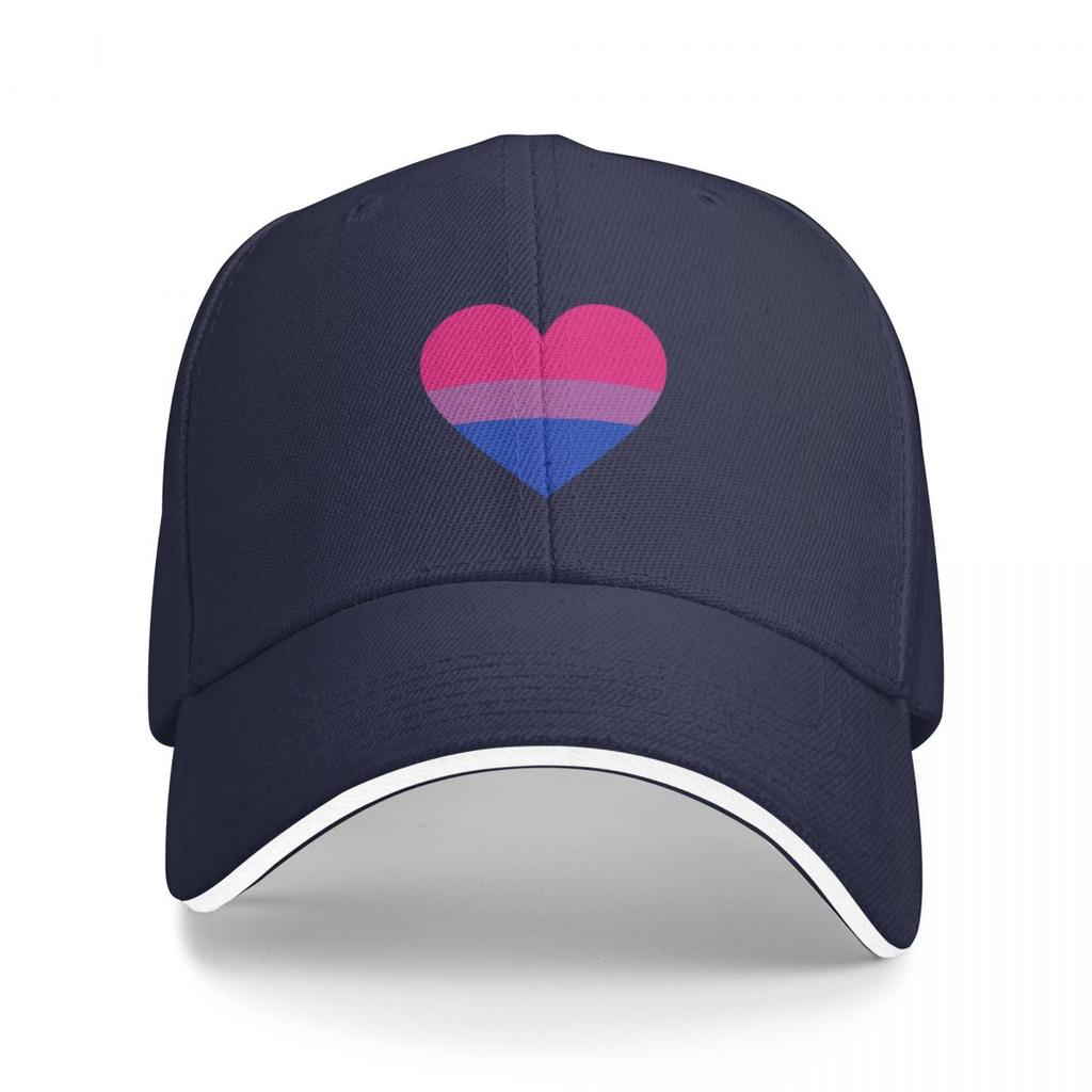 Bisexual Flag Heart Cap Baseball Cap Horse Hat Sun Hats for Women Unisex's