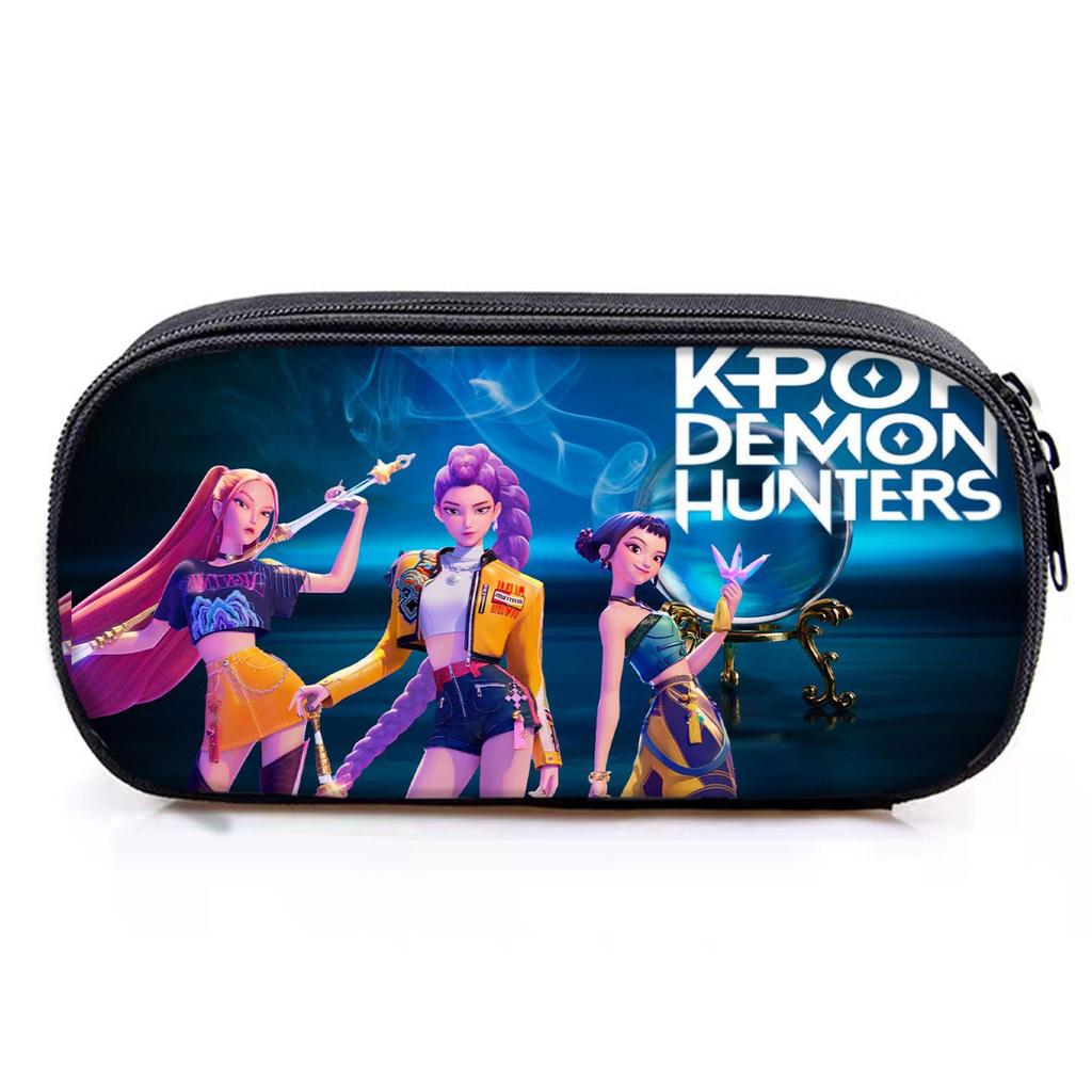 Кейс для ручек Huntrix Kpop с цифровой печатью Охотник на ведьм Школьный пенал Канцелярский пенал
