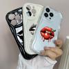 LZ18 Lips Kiss Clear Soft Wave Phone Cases for Samsung S24 S23 Ultra S20 FE A54 A14 A52s A51 S10 Huawei Honor 90 Protection Back Cover