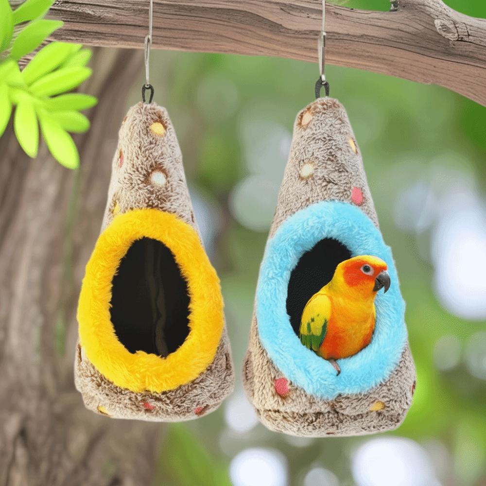 Warm Bird Hammock Thickened Hanging Bird Nest Cute Egg-Shaped Bird Nest For Bird Cage