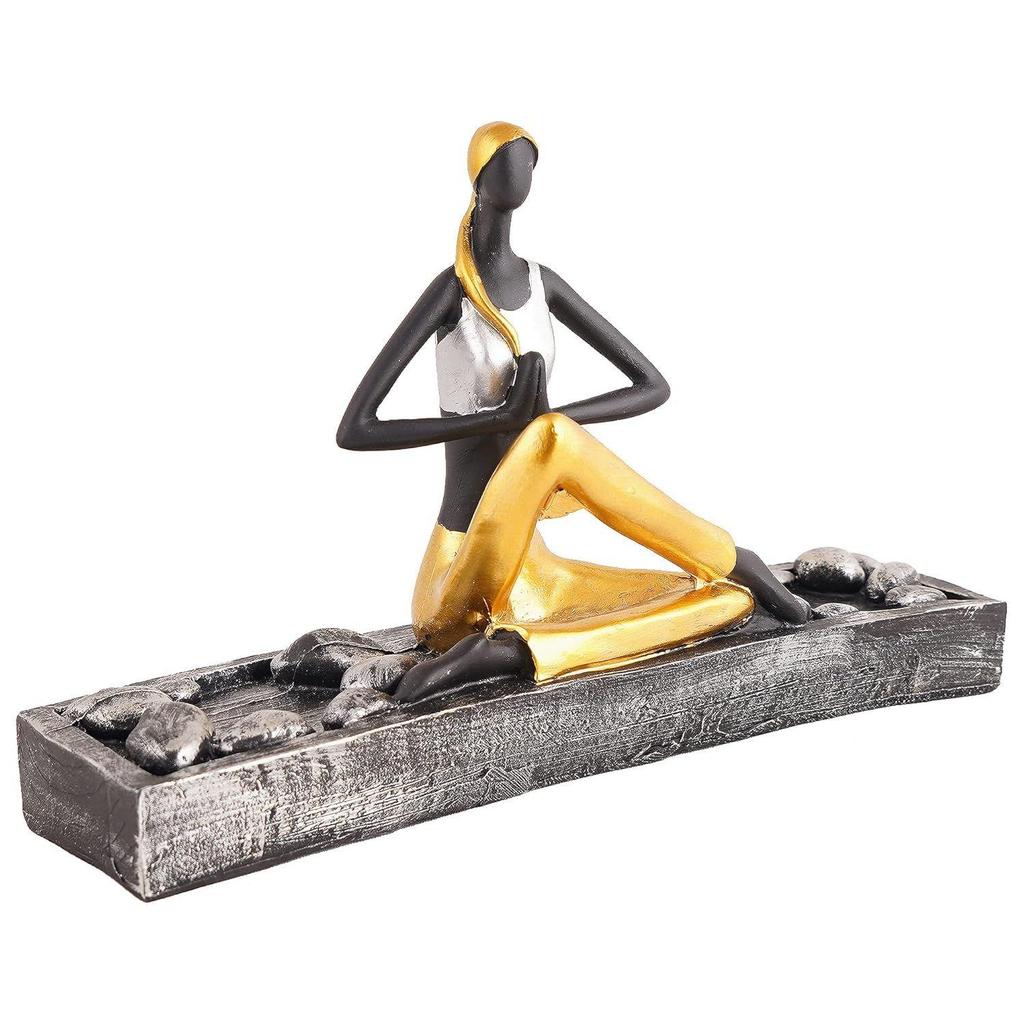 Yoga Lady Home & Office Decor Showpiece