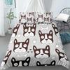 Cartoon Dog Duvet Cover Set Funny Pug Print King Size Bedding Set For Kids Boys Girls Animal Theme 2/3pcs Twin Comforter Cover