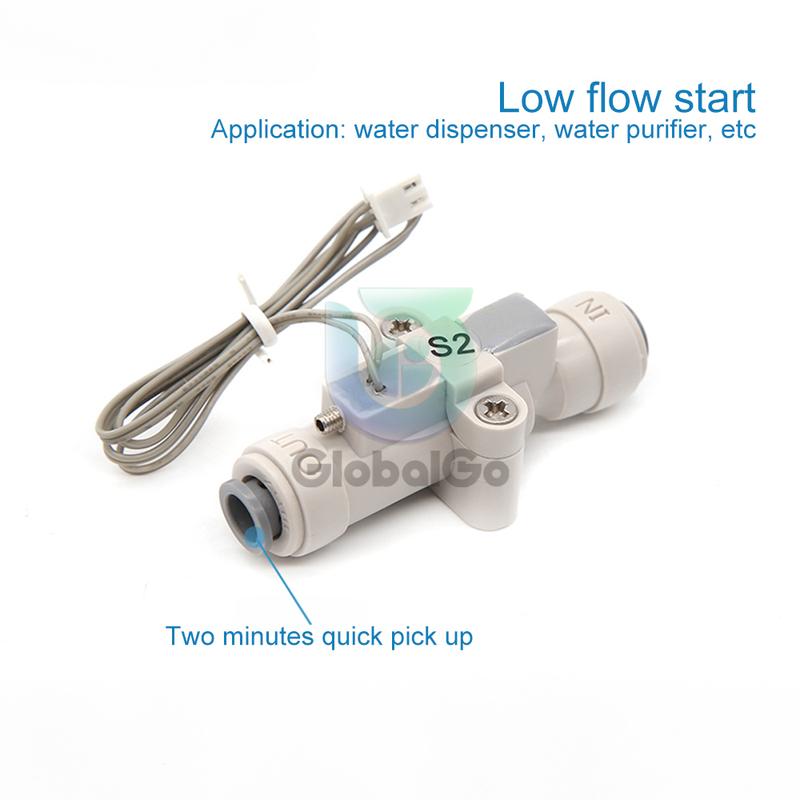 High Performance 1/4" Water Flow Switch Plastic Water Flow Switch Water Flow Control Sensor for Water Purifier Dispenser