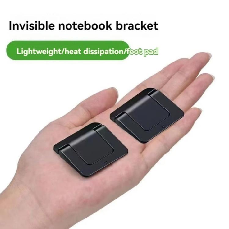 2Pcs Foldable Laptop Stand Portable Laptop Stand Invisible Cooling Laptop Stand Cooling Office Footpad Notebook Tablets