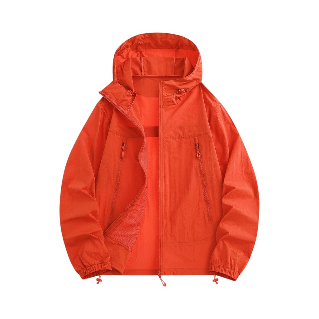 Легкая куртка с капюшоном для пар, модная, солнцезащитная, на полной молнии, дышащая, удобная толстовка, верхняя одежда для спорта на открытом воздухе