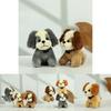 Cozy Plush Dog Keychain Cute Soft Toy For Bag Accessories In Various Shades