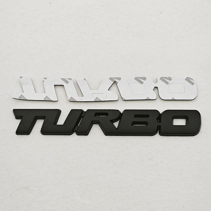 Автомобильная наклейка Турбированный Турбо Металлический сплав 3D Металлический значок Аксессуары для тюнинга автомобиля Задний багажник Боковое крыло Маркировка Декоративная