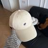 Korean-style simple letter-embroidered baseball cap for women, spring season, large head circumference, face-slimming, versatile casual hat, trendy