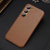 Dux Ducis Grit Samsung Galaxy S23+ Elegant Brown Faux Leather Case