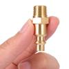 10 Pcs 1/4inch NPT Brass Male Air Hose Quick-Connect Adapter Air Tool Compressor Fitting Male Brass Plug Connector