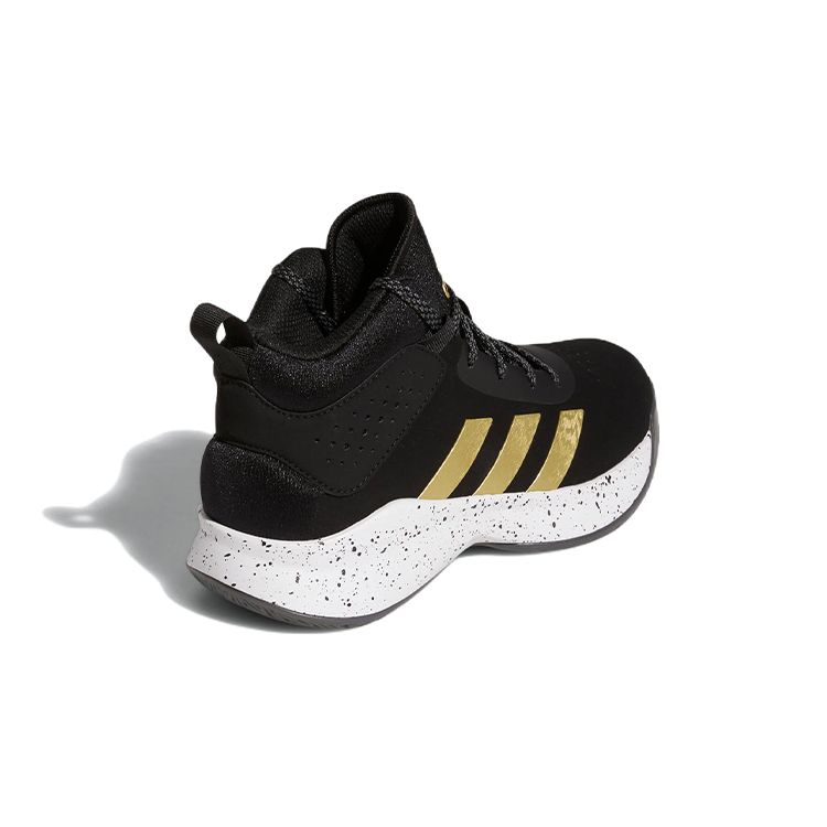 adidas Детские кроссовки Cross Em Up 5 Wide J Black Gold Metallic Core-Black Cloud-White GX4790