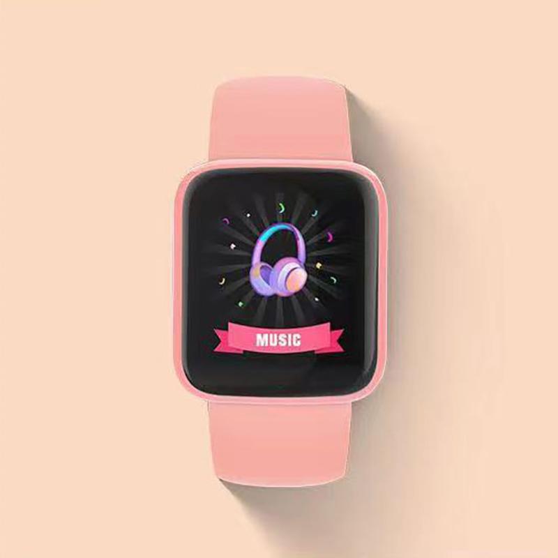 Y68 D20 Macaron Colors Whole Macron Women Smart Watch Updated Sports Put Po Sleep Fitness Message Reminder Men Smartwatch