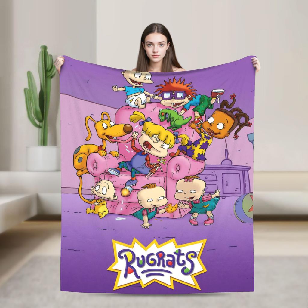 Rugrats Chuckie Finster Blanket Travel Flannel Throw Blanket For Outdoor Super Warm Custom Quality Bedspread Birthday Present