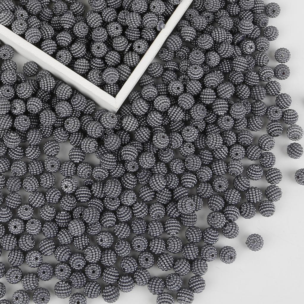 500G Acrylic Beads Bayberry Beads Round Loose Beads Fit Europe Beads For Jewelry Making