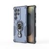 Для Samsung Galaxy S25 Ultra Чехол для телефона WANLONFENG PC TPU Задняя крышка Подставка с Закаленным стеклом