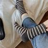 Female Spring and Autumn Fashion New Cotton Striped Tube Socks