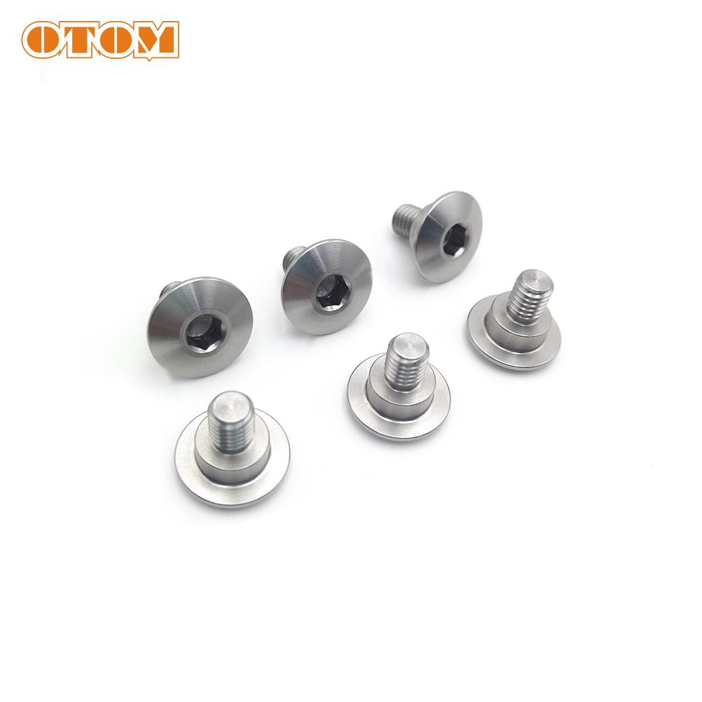 OTOM Front Fork Guard Bolt Screw For HONDA CR125 CRF250R CRF250X CRF450R CRF450X CRF450RX Motorcycle Front Axle Nut Cover Bolts