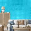 Wallpaper Dots turquoise and turquoise, soft shapes 50x1000