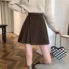 Plus-Size Mini Pleated Tweed Skirt - Spring/Summer Collection for Pear-Shaped Body; Winter Pairing with Sweaters - Women's Irregular Niche Design