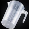 1PC Clear Plastic Graduated Measuring Cup Large Capacity Laboratory Beaker with Lid Kitchen Baking Transparent Mixing Cup