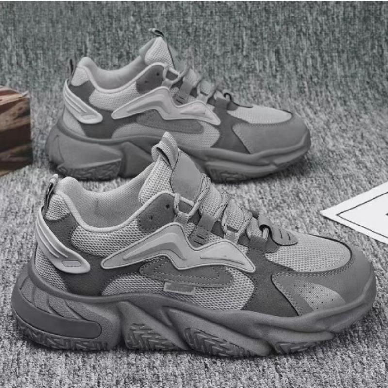 Autumn and Winter New Running Shoes Mesh Breathable Casual Shoes Sneaker Trendy Men's Shoes Dad Shoes