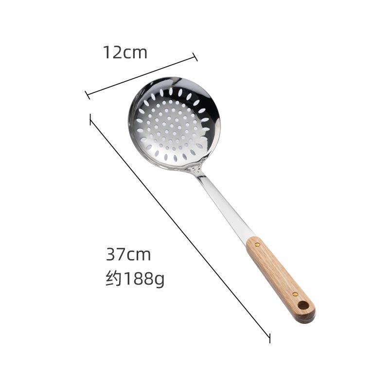 HANYANG Лопатка из нержавеющей стали, кухонная утварь, лопаточка с деревянной ручкой, кухонная лопатка