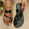 Summer Women's Slippers 2025 New Braided Strap Non-slip Soft Sole Women Flat Shoes Comfortable Women Beach Sandals 36-43