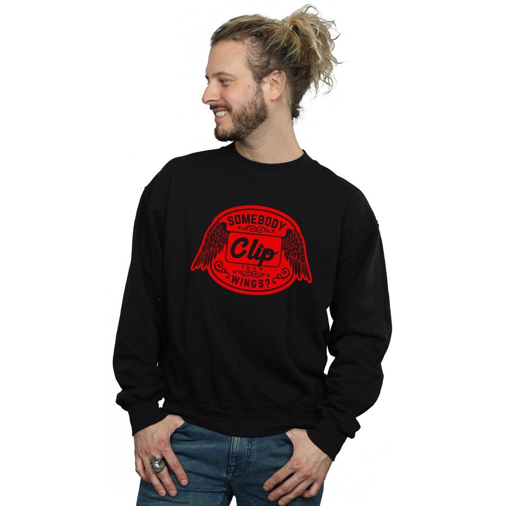 Supernatural Mens Clip Your Wings Sweatshirt